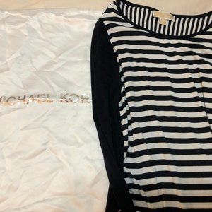 Stripped Long Sleeve Blouse - Michael Kors